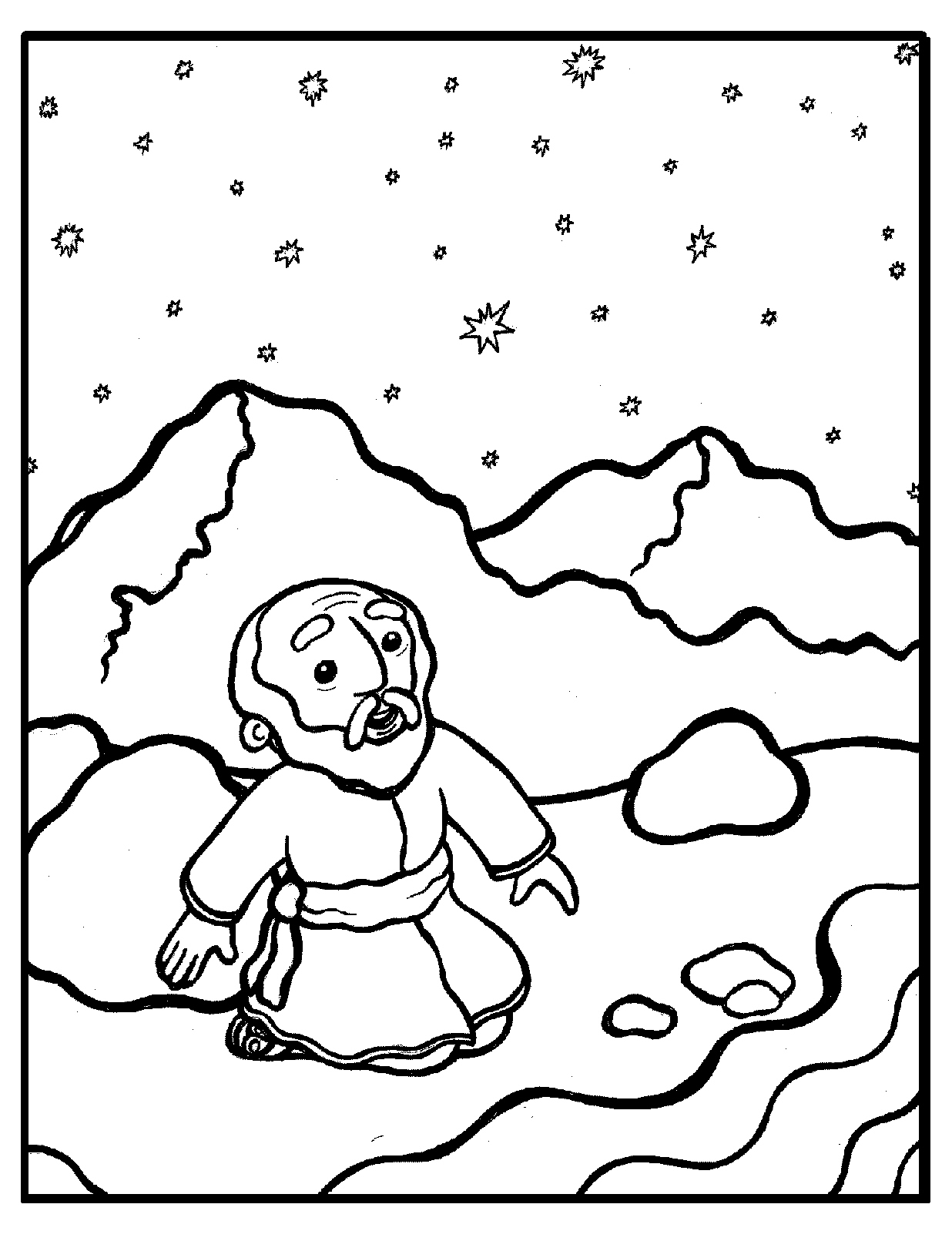 abraham and isaac bible story coloring pages - photo #37